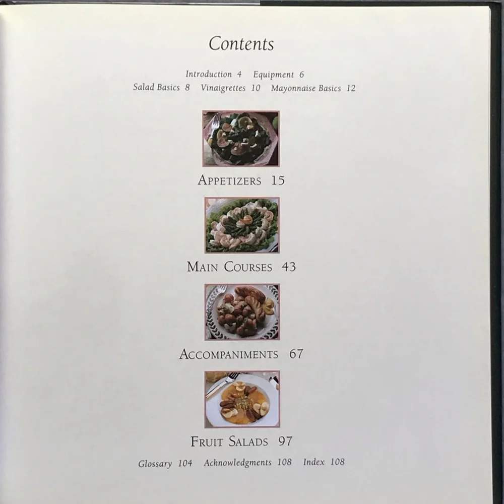 Williams-Sonoma Kitchen Library Salads Hardcover Cookbook Book